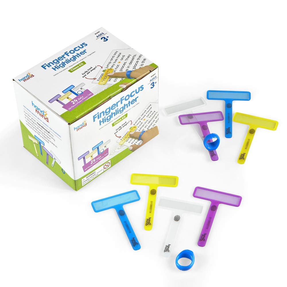 Hand2Mind Finger Focus Highlighter 閱讀專注螢光棒套裝