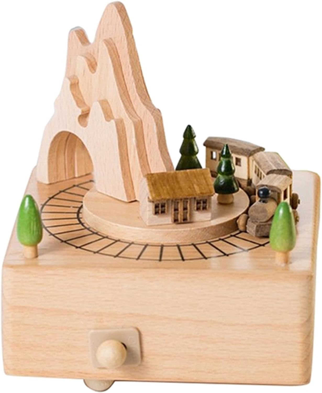 Wooden Music Box - Mountain Tunnel 小火車穿山谷 - 木製音樂盒