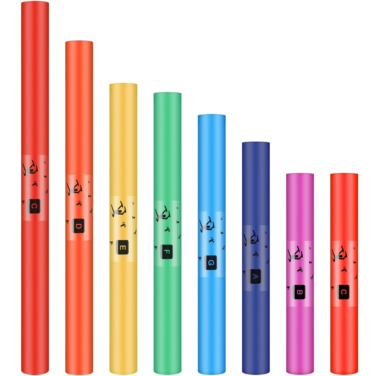 Boom Whacker Set of 8音筒 全音階律音管套裝