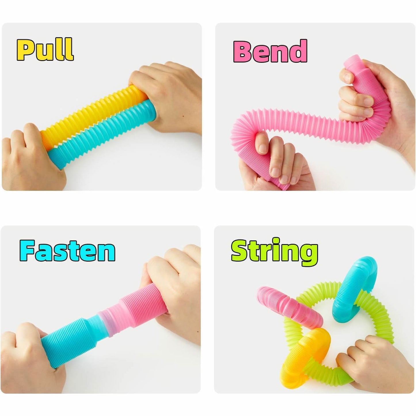 Mideer Glow Pop Tube Pull and Stretch Toys 減壓拉扭管
