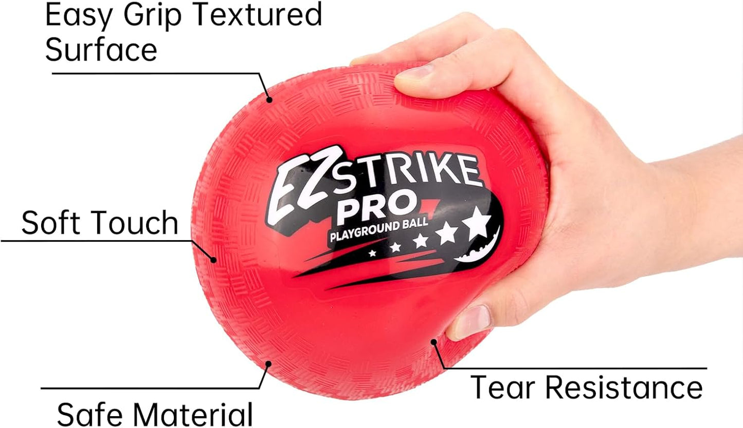 EZStrike Pro Playground Ball Set of 6 with Hand Pump 兒童充氣彈力球套裝 6件裝 含手動氣泵