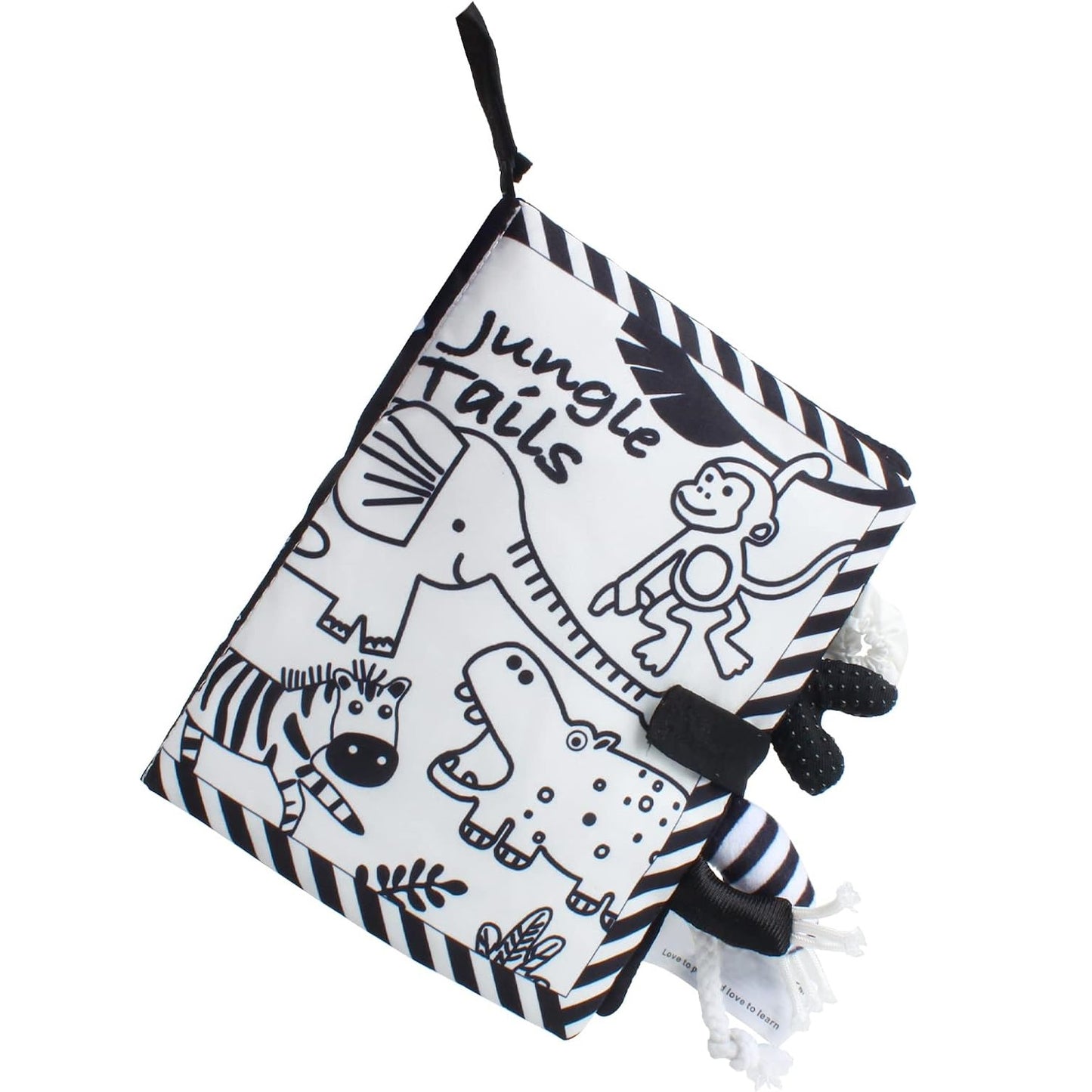 Baby Black and White Tails Book 黑白動物尾巴布書