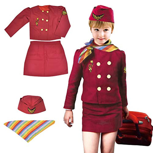 空中服務員 - 角色扮演職業服飾 Air Hostess Role Play Costume for Kids