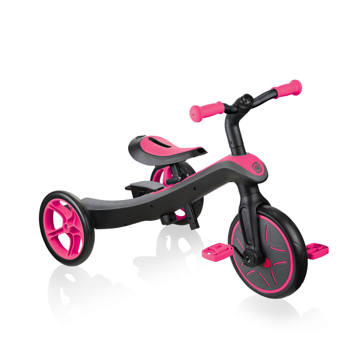 Globber EXPLORER TRIKE 4 in 1  Color Fuchsia 多功能可摺合嬰幼兒三輪車及平衡車 顏色 紫紅色