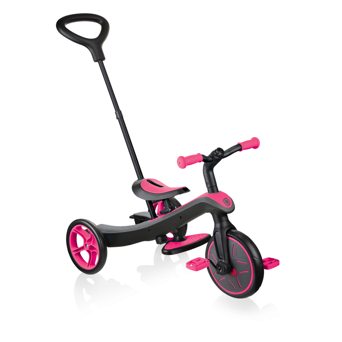 Globber EXPLORER TRIKE 4 in 1  Color Fuchsia 多功能可摺合嬰幼兒三輪車及平衡車 顏色 紫紅色