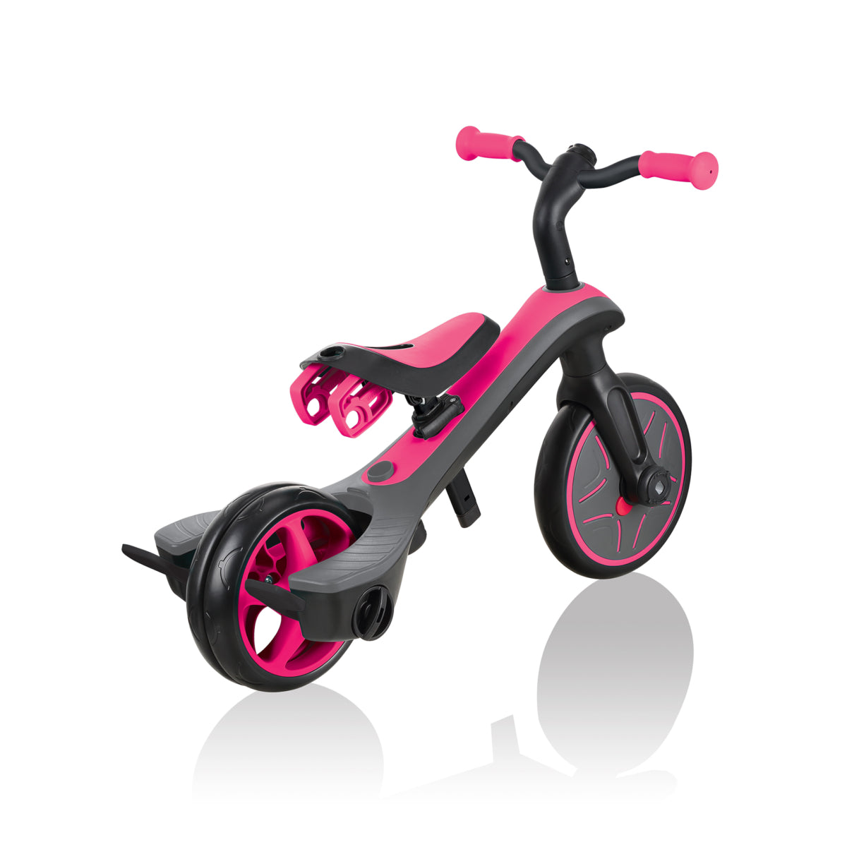 Globber EXPLORER TRIKE 4 in 1  Color Fuchsia 多功能可摺合嬰幼兒三輪車及平衡車 顏色 紫紅色