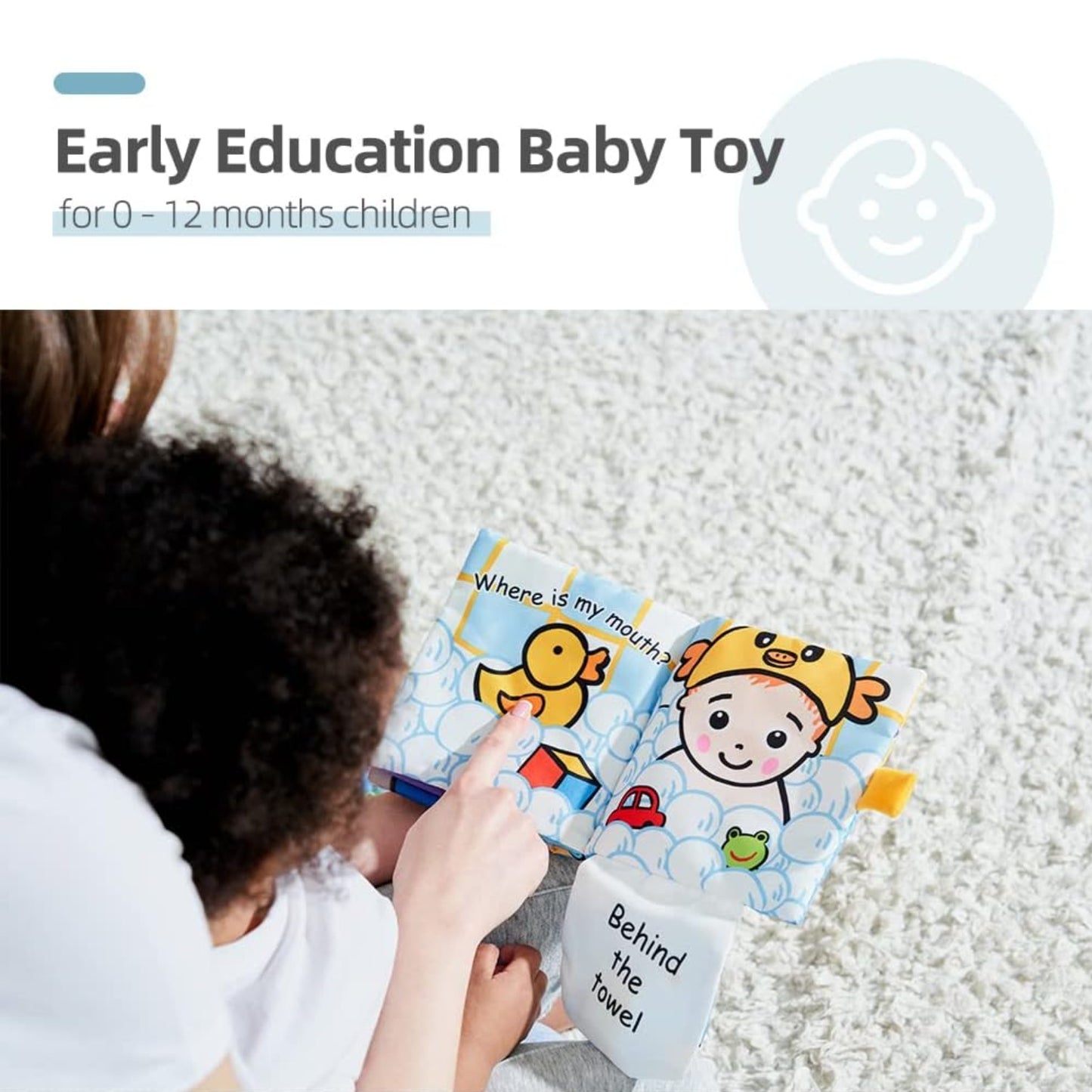 Jollybaby Hide and Seek Cloth Book 捉迷藏布書