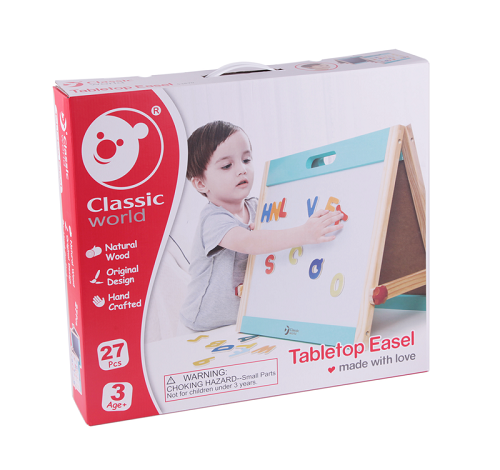 Classic World Tabletop Easel (26 pcs Magnetic Alphabets attached) 多功能雙面字母畫板 附26磁石字母