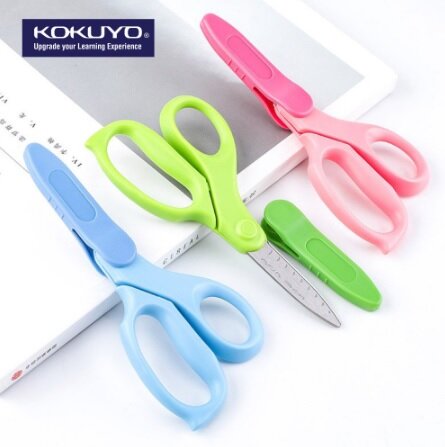 Kokuyo Right Hand FIT SAXA Safety Scissors for Children Color Pink 右手專用 FIT SAXA 兒童安全剪刀 粉紅色