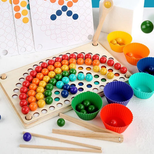Rainbow Colour Sorting & Fine Motor Training Play Set 顏色分類小手肌訓練遊戲組