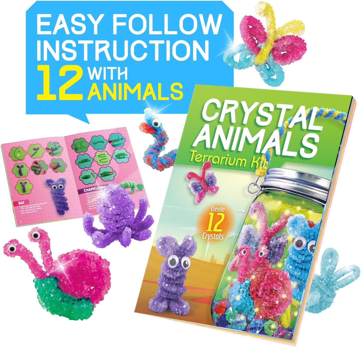 Crystal Growing Terrarium Kit 水晶種植觀賞瓶套裝
