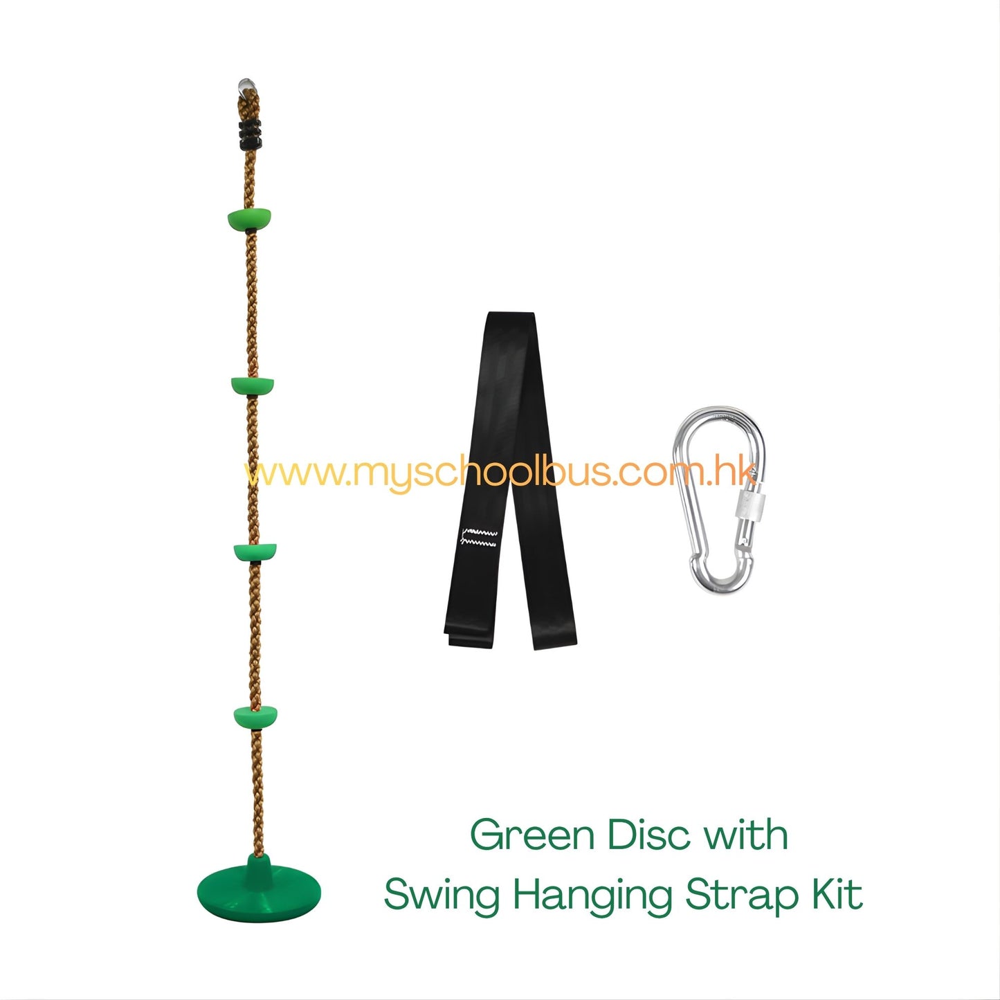Obstacle Course Attachment Climbing Rope Swing with Disc 2m Max Load 100KG CPC Safety Approval 兒童障礙訓練 攀爬繩圓盤