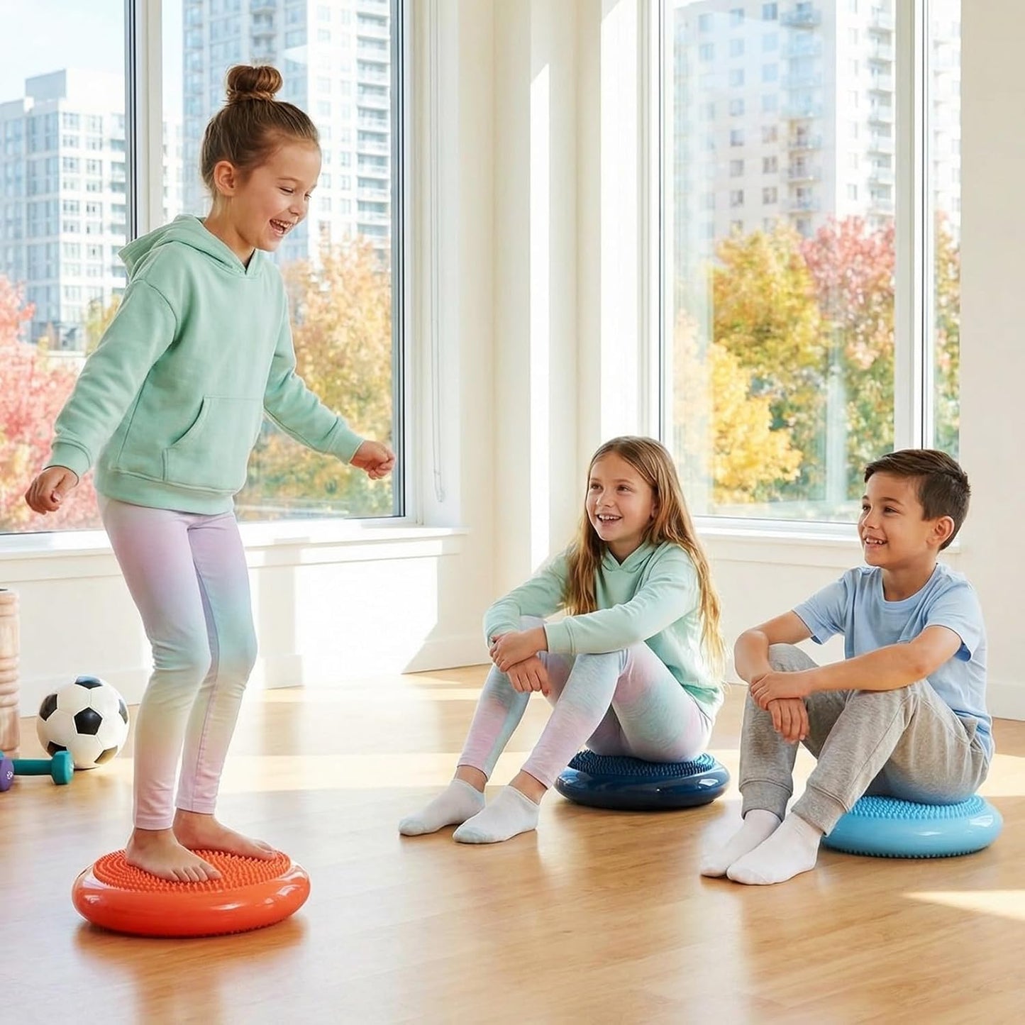 Wiggle Seat for Sensory Kids Inflated Wobble Cushion 感官晃晃動態坐墊
