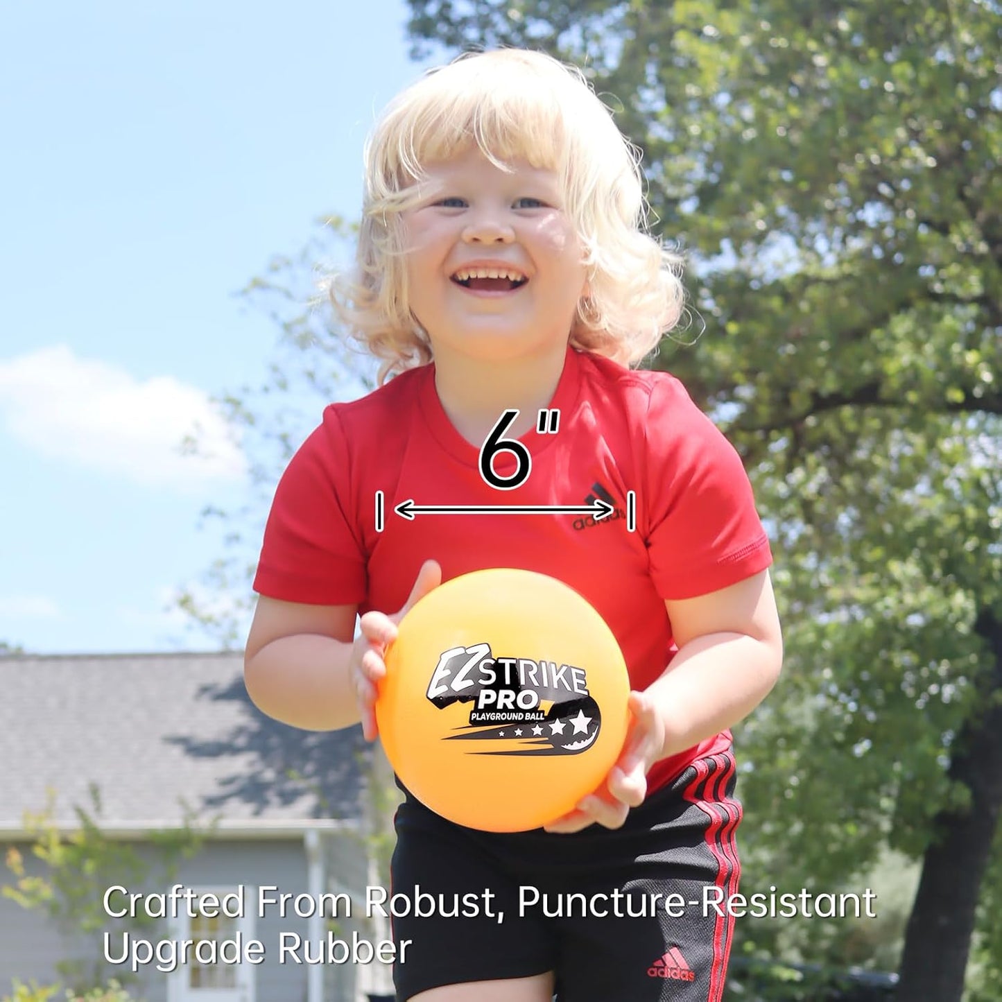 EZStrike Pro Playground Ball Set of 6 with Hand Pump 兒童充氣彈力球套裝 6件裝 含手動氣泵