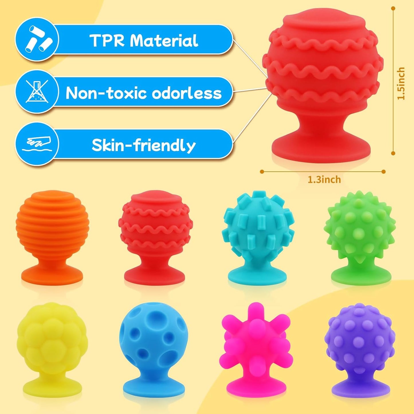 Fidget Sensory Suction Cup Set of 8個套裝 感官小吸盤減壓玩具套裝