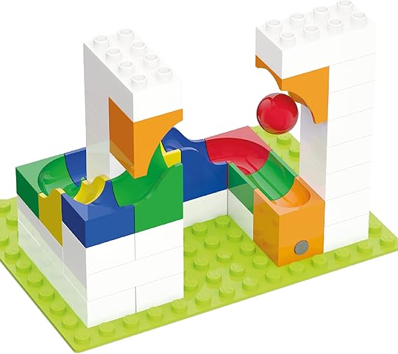 Hubelino Marble Run Catapult 41 Pcs Set