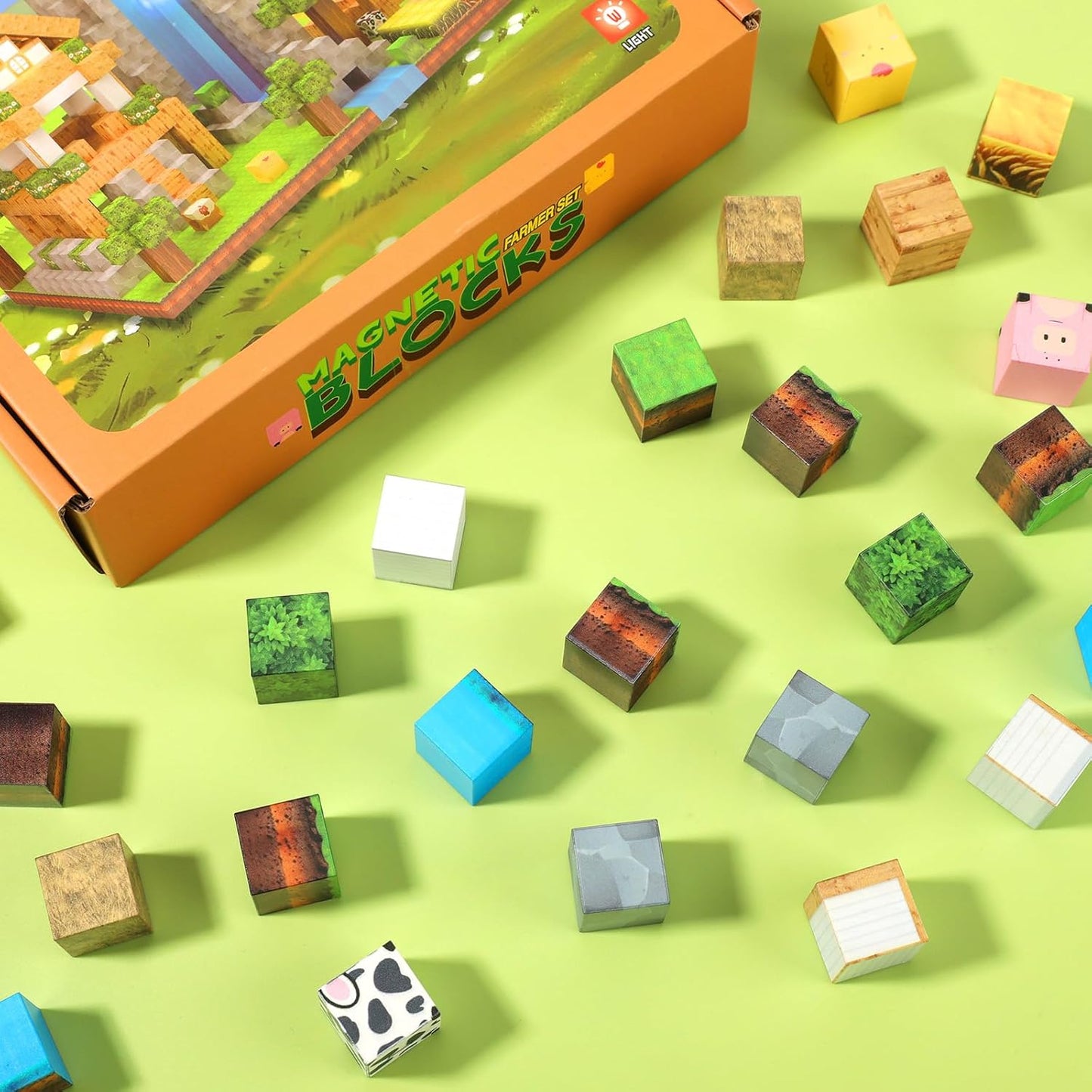 2CM Magnetic Building Blocks Toy Farm Set of 138 塊農場套裝