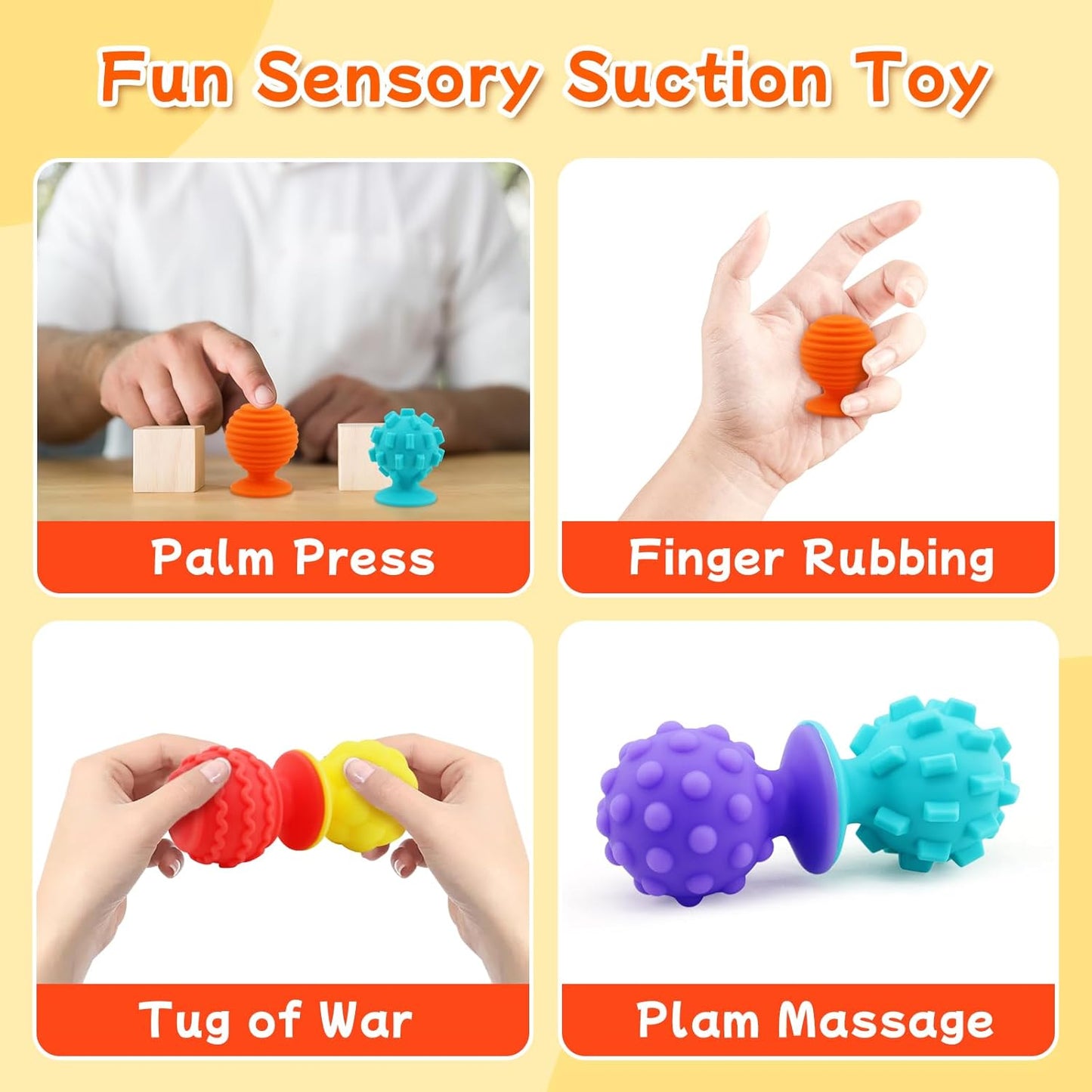 Fidget Sensory Suction Cup Set of 8個套裝 感官小吸盤減壓玩具套裝