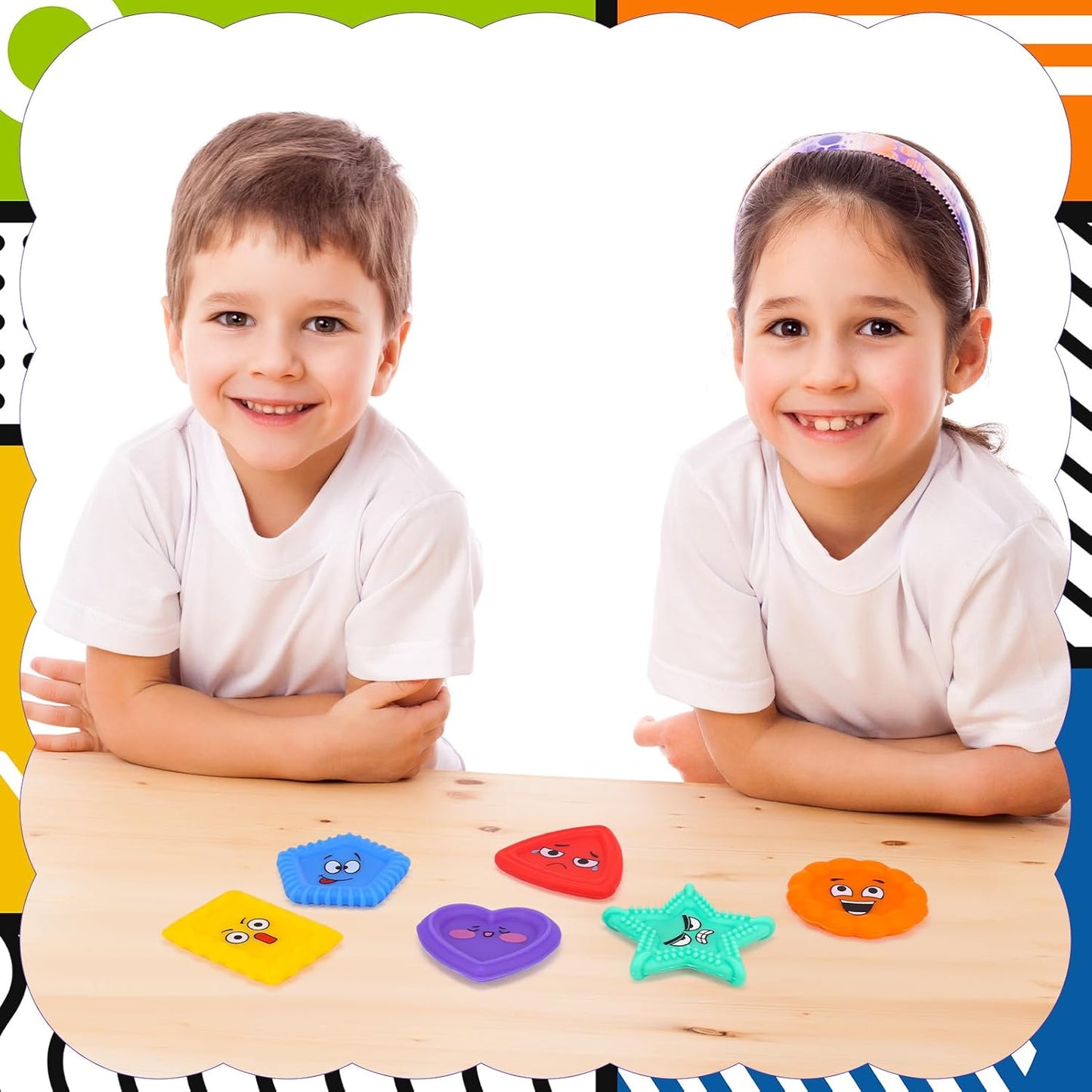 Fidget Squishy Sensory Toys - Emotion Set of 6件感官質感減壓玩具套裝 - 表情款