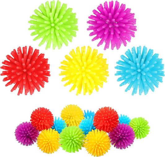 Mini Spiky Porcupine Balls Fidget Sensory Toy Set of 30個套裝 迷你刺蝟球感官玩具 顏色隨機