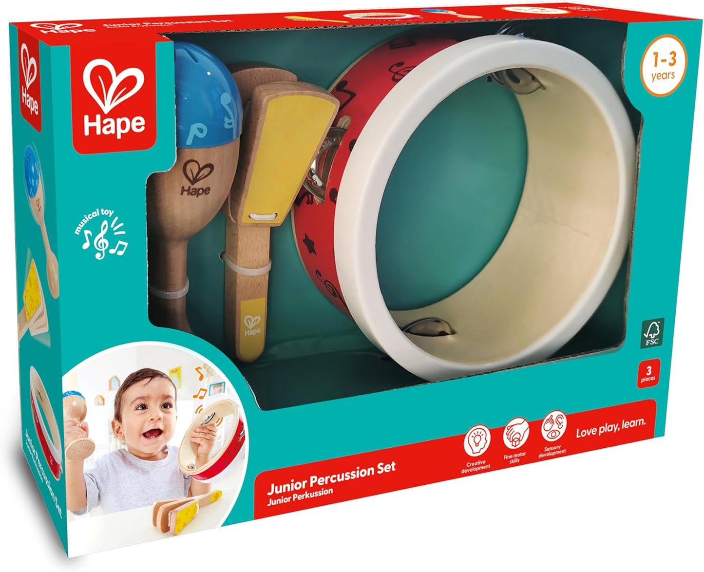 Hape Children's Percussion Instrument Set 兒童敲擊樂器組合