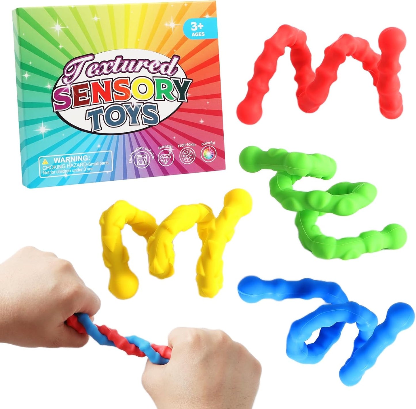 Fidget Sensory Twist Stick Set of 4件裝 感官扭扭棒減壓玩具