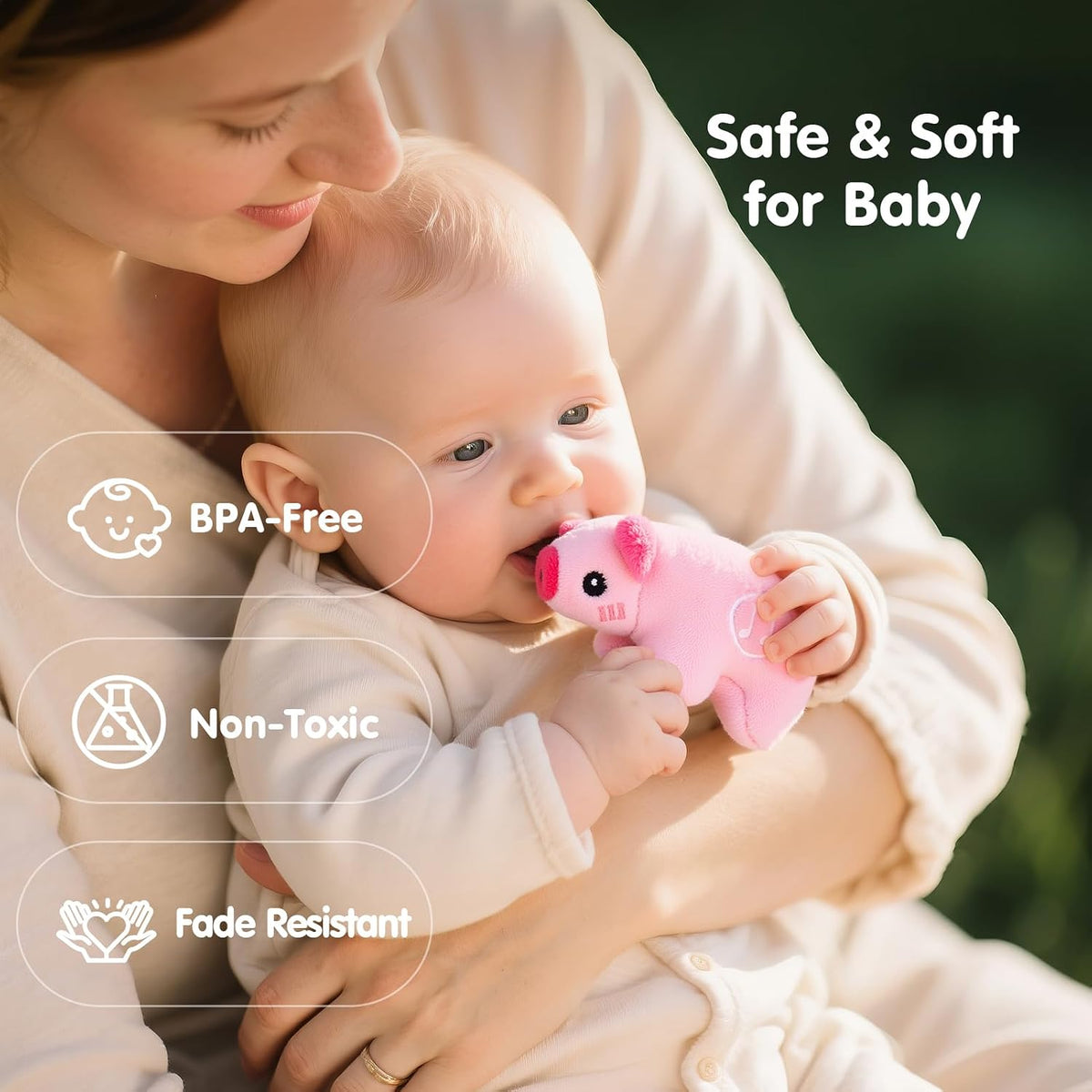 Baby Farm Plush Montessori Toy Set with Sounds Word嬰幼兒農場布偶蒙特梭利感官玩具 (6-12個月及1歲寶寶安撫益智玩具)