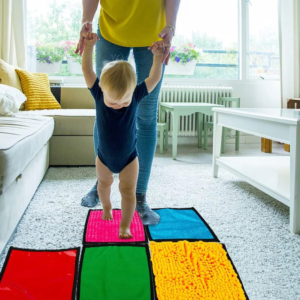 Kindermatic Sensory Mat set of 16個套裝 正方型感官觸覺軟墊
