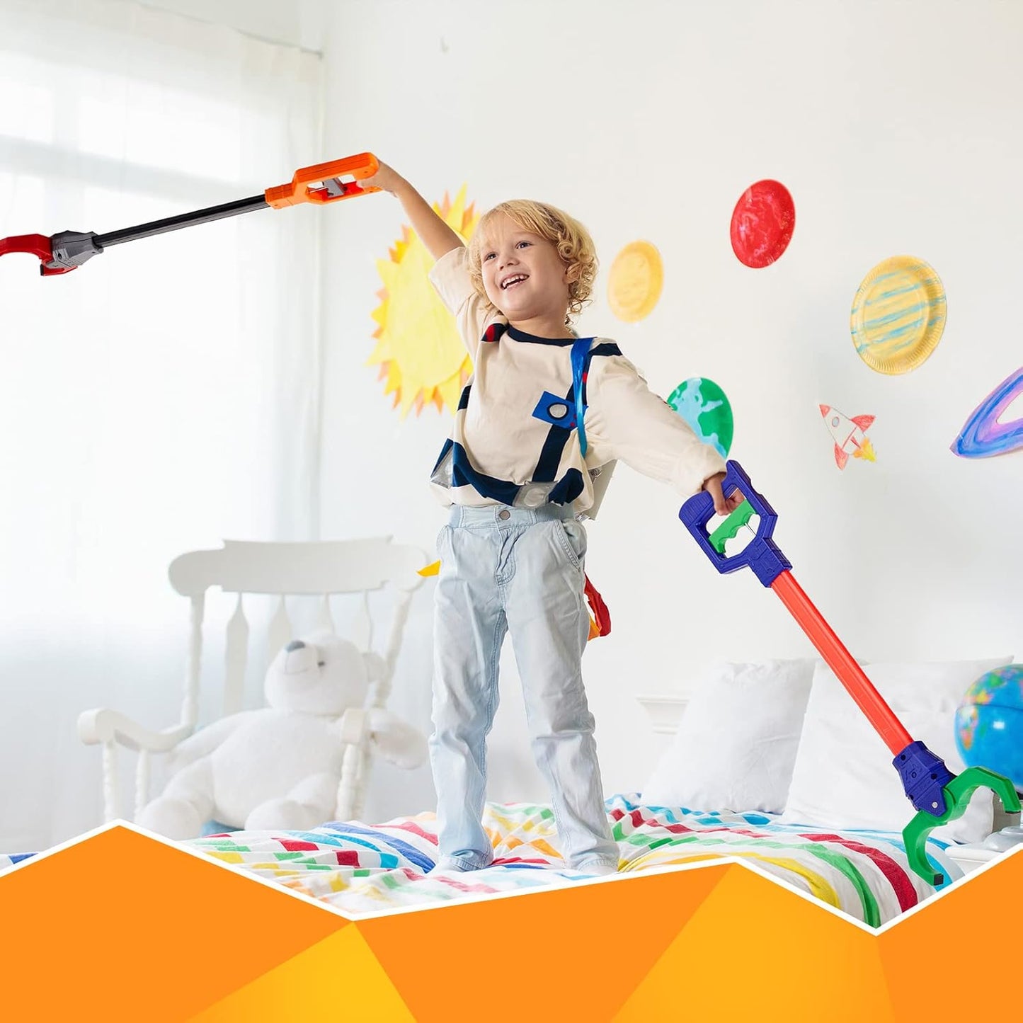 Interactive Grabber Claw Robot Arm Pack Reacher Pickup Tool 互動式抓取爪機器人手臂套裝