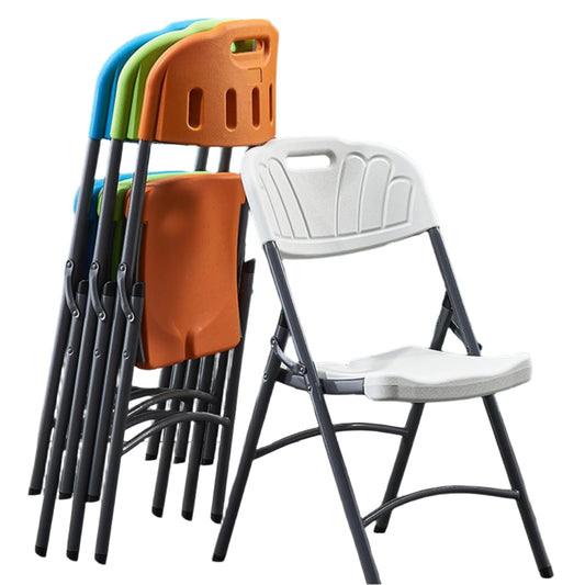 KC Comfy Plastic Folding Chairs for Indoor and Outdoor