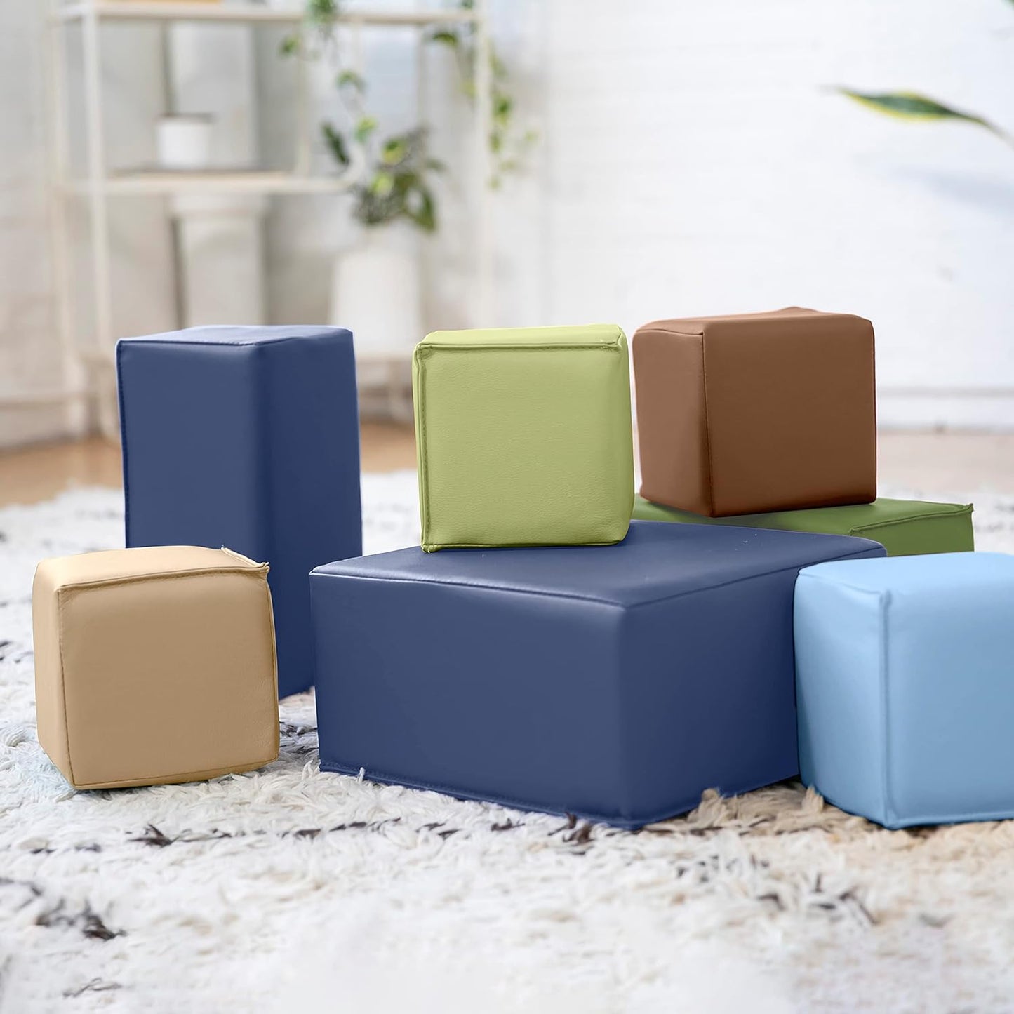 Softy Play Toddler Foam Building Blocks Set of 7件套裝 幼兒泡棉積木