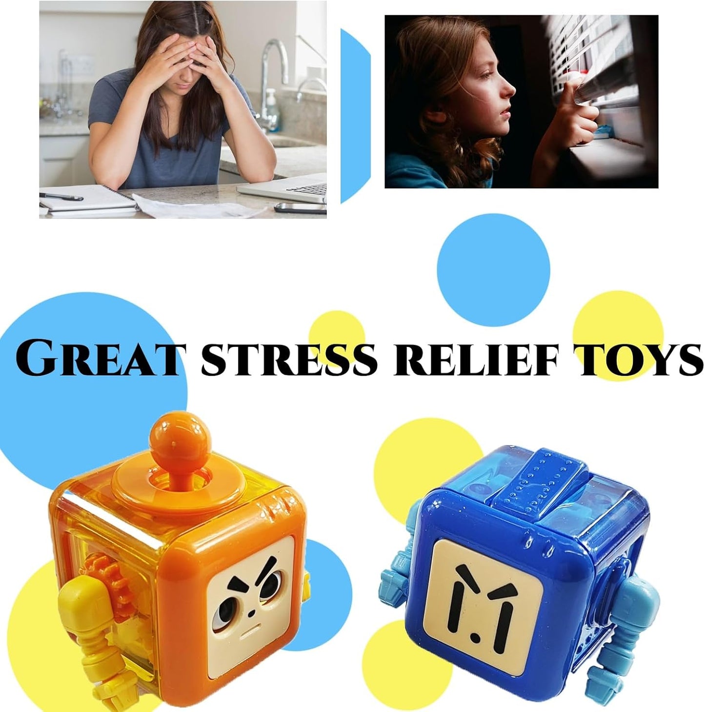 Fidget Robot Assorted Set of 1個 減壓機器人立方體