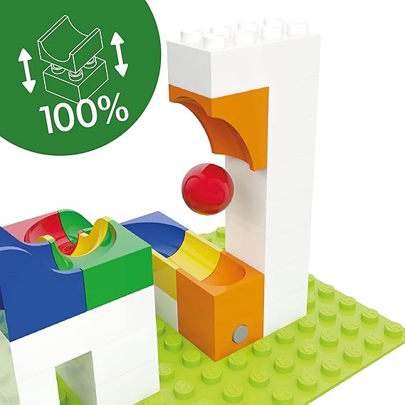 Hubelino Marble Run Catapult 41 Pcs Set