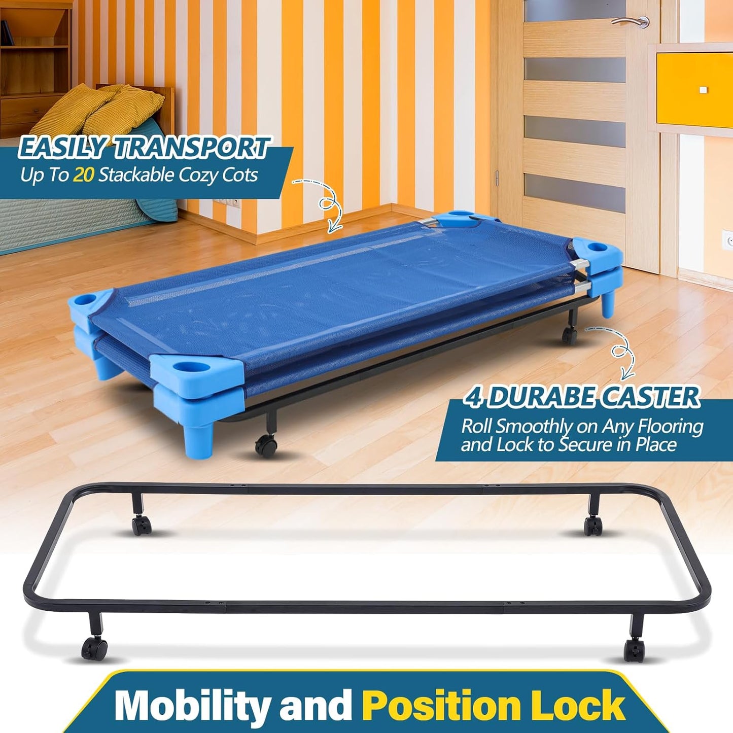 ECR4Kids Stackable Kiddie Cot 可堆疊幼兒床