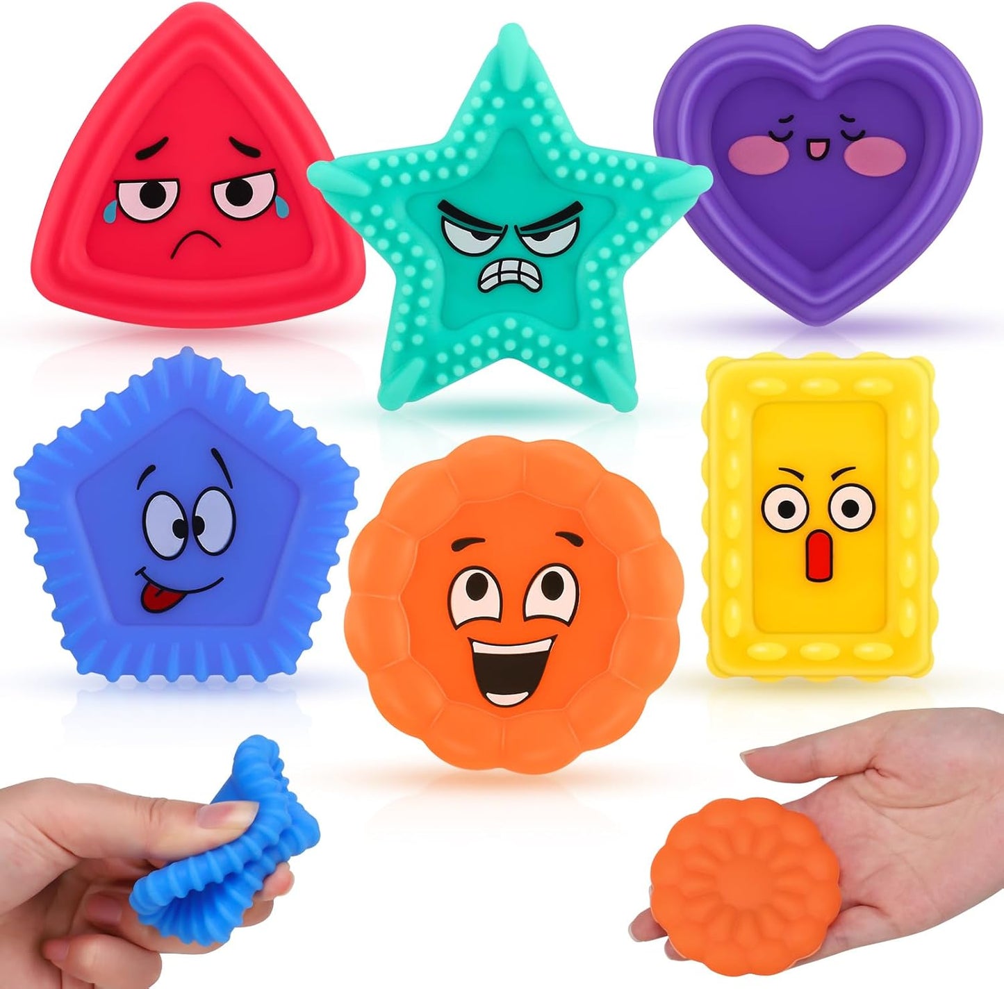 Fidget Squishy Sensory Toys - Emotion Set of 6件感官質感減壓玩具套裝 - 表情款