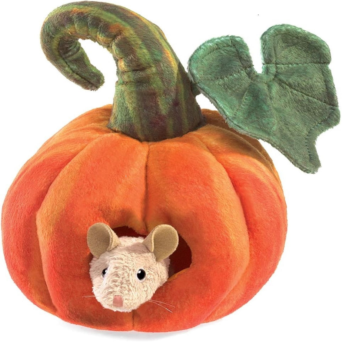 Mouse in Pumpkin Finger Puppet 南瓜老鼠手指偶
