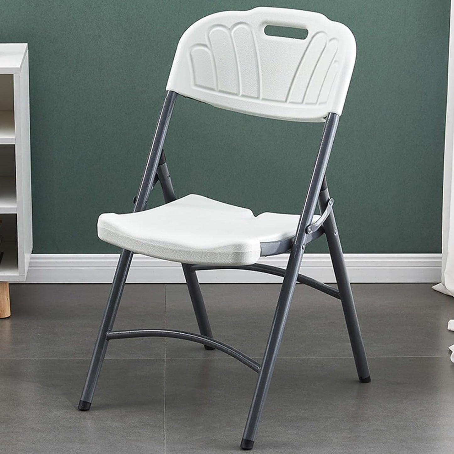 KC Comfy Plastic Folding Chairs for Indoor and Outdoor