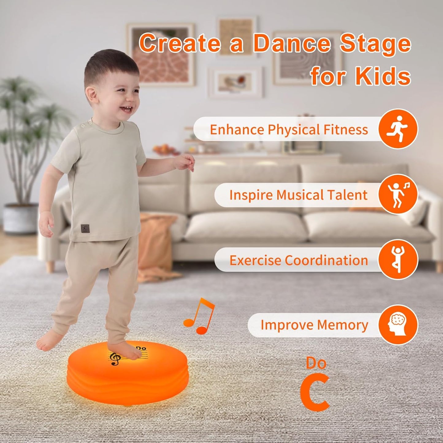 Sensory Musical LED Stepping Stone Set of 7個套裝 觸控發音發光 踏腳石遊戲