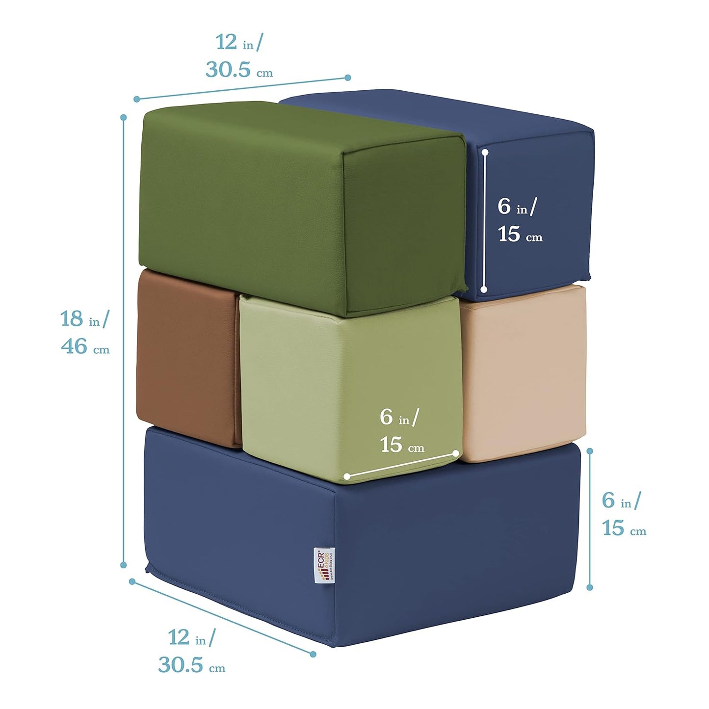 Softy Play Toddler Foam Building Blocks Set of 7件套裝 幼兒泡棉積木