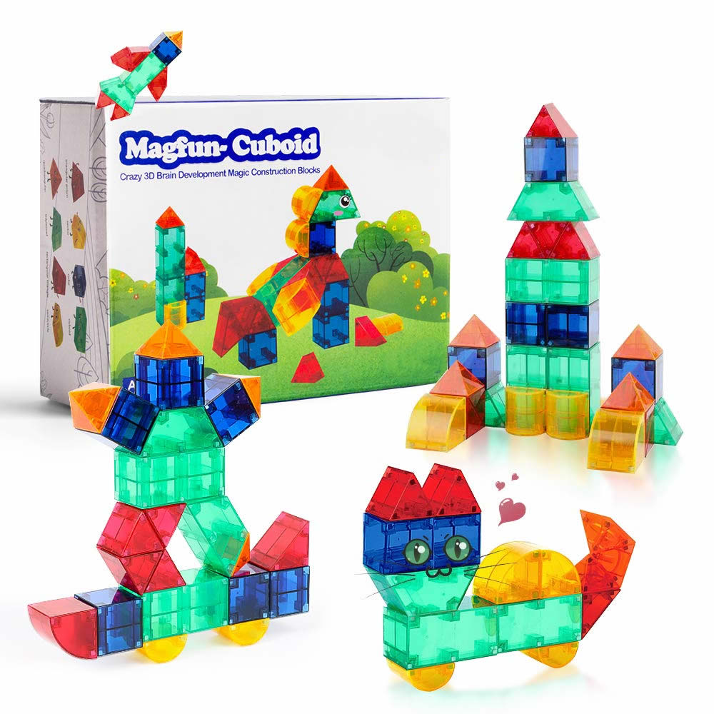 Kebo Magfun-Cuboid 3D Magic Magnetic Contruction Blocks 32pcs Set 磁力魔方 ...