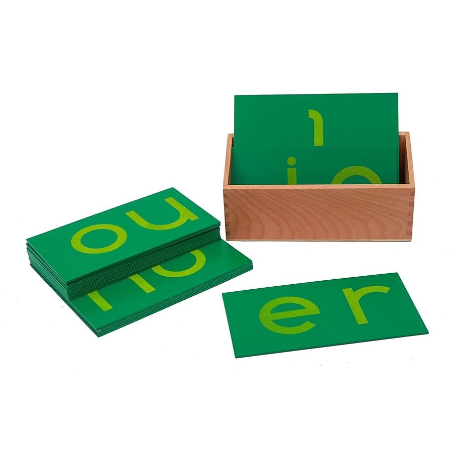 Kindermatic Montessori Lower Case Double Sandpaper Letters - Print  蒙特梭利 英文字母沙板 雙音正體 含木盒