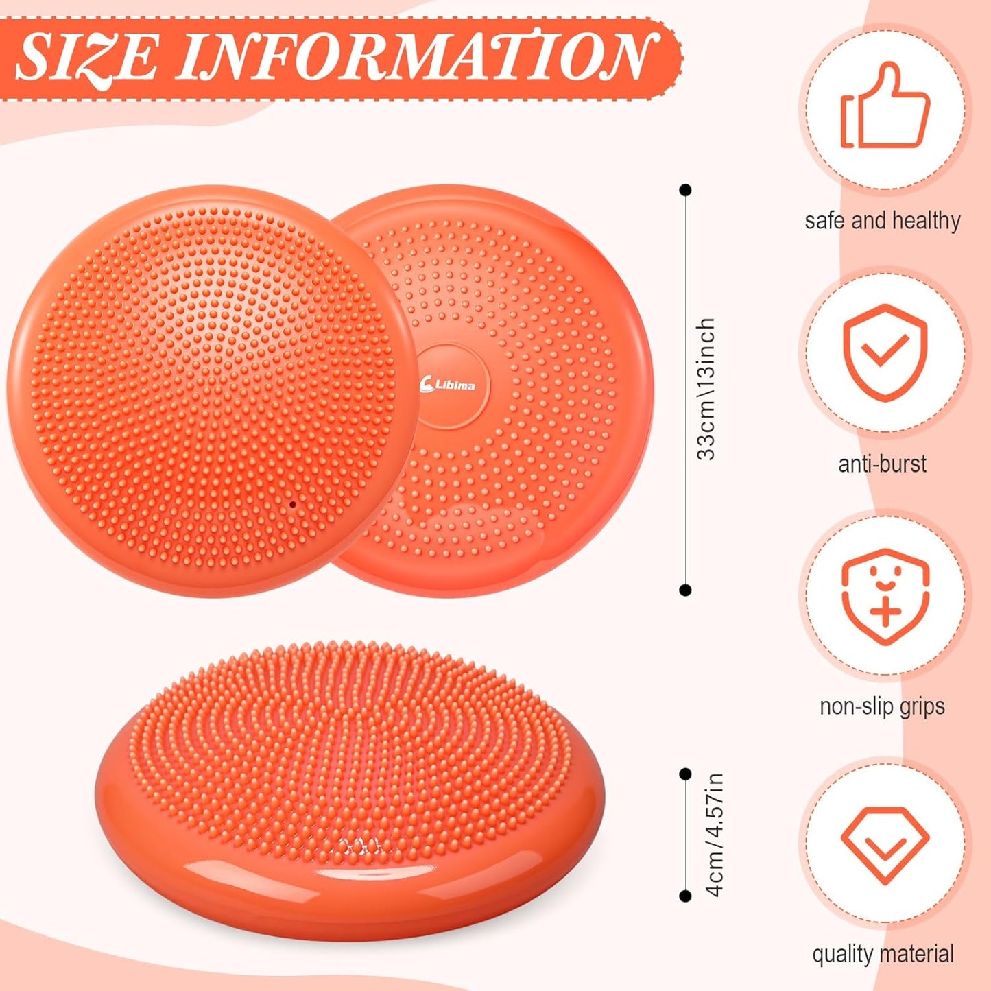 Wiggle Seat for Sensory Kids Inflated Wobble Cushion 感官晃晃動態坐墊