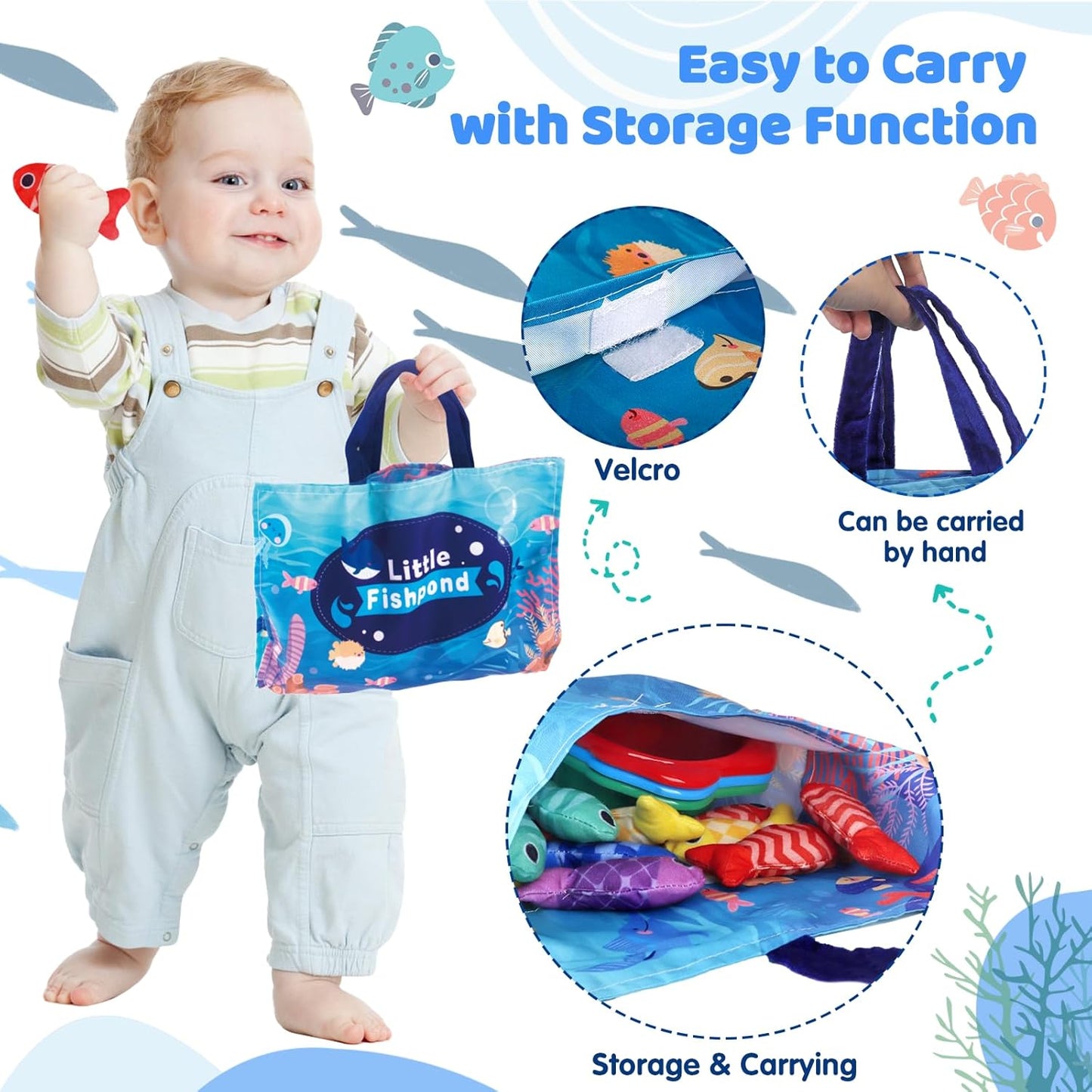 Fabricplay Litte Fishpond Counting & Fishing Game 軟布玩具小魚塘數數與釣魚遊戲