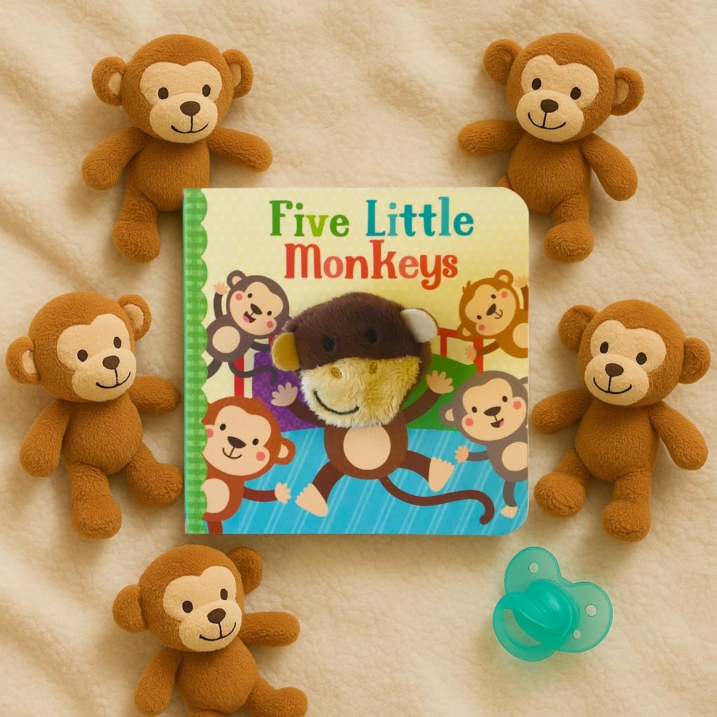 Five Little Monkeys Finger-puppet Book 五隻小猴子手指偶書