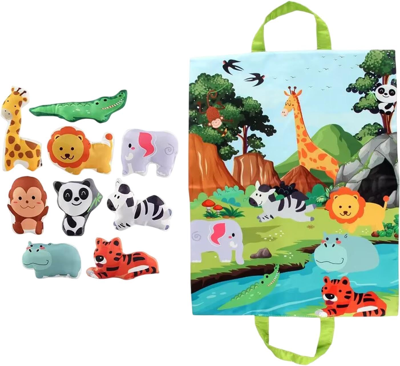 Fabricplay Animals Set with Multifunctional Play Mat 布綿製動物寶寶 配多功能遊戲墊