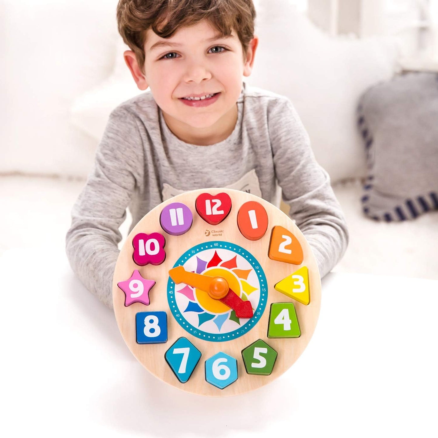 Classic World Tic-tac Color Shape Sorting Clock 顏色形狀排序時鐘