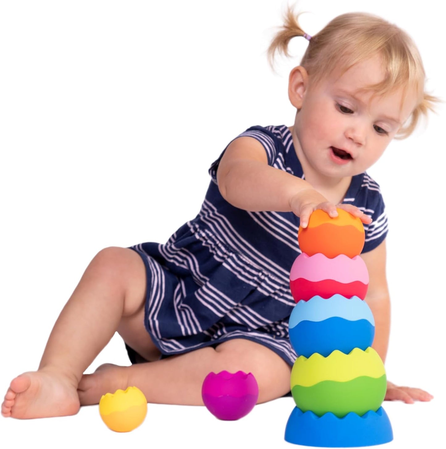 Fat Brain Toys Tobbles Neo 可堆疊的球體感官探索玩具