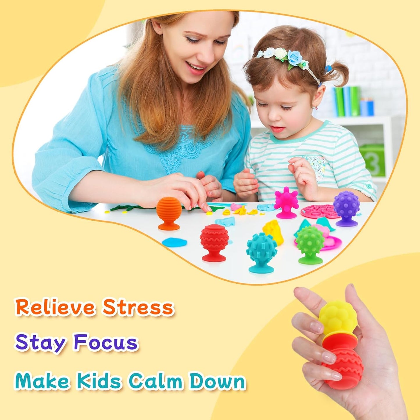 Fidget Sensory Suction Cup Set of 8個套裝 感官小吸盤減壓玩具套裝