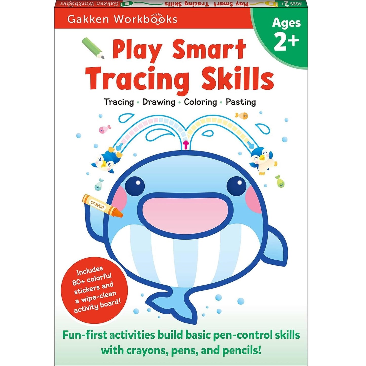 Play Smart Tracing Skills Age 2+ Gakken Workbook
