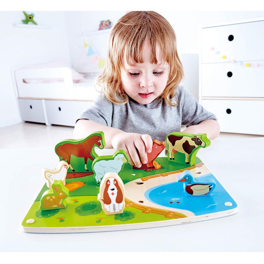 Hape Farm Animal Puzzle & Play 農場動物益智遊戲
